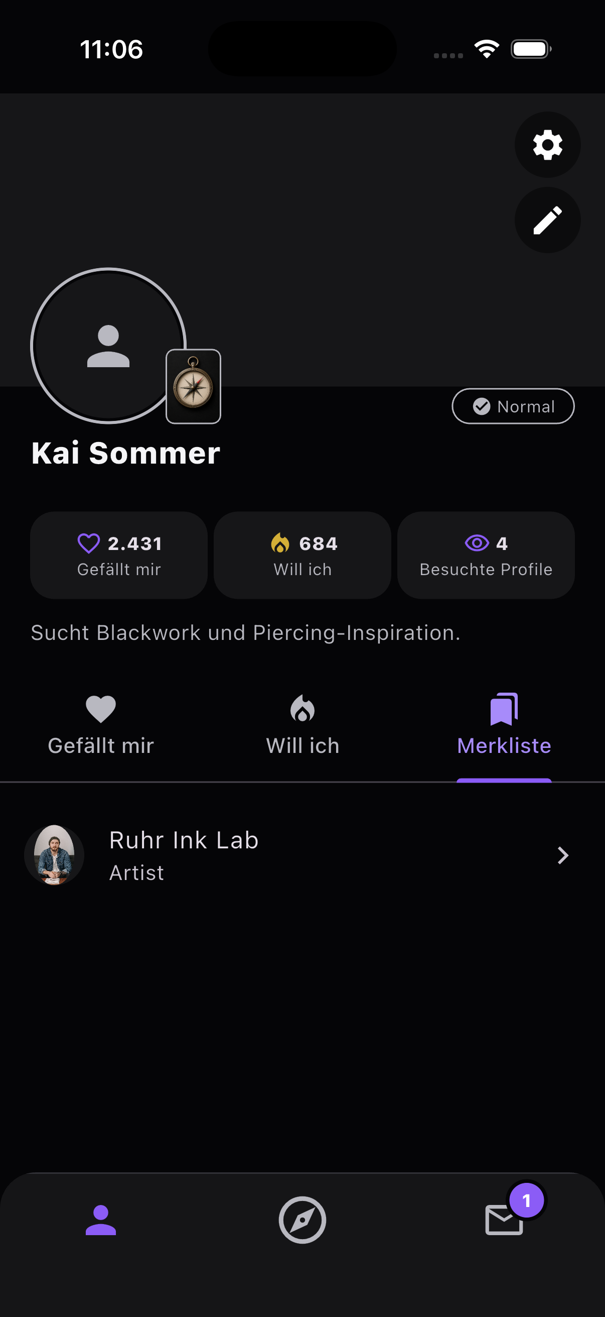 BodyArtists Favoriten